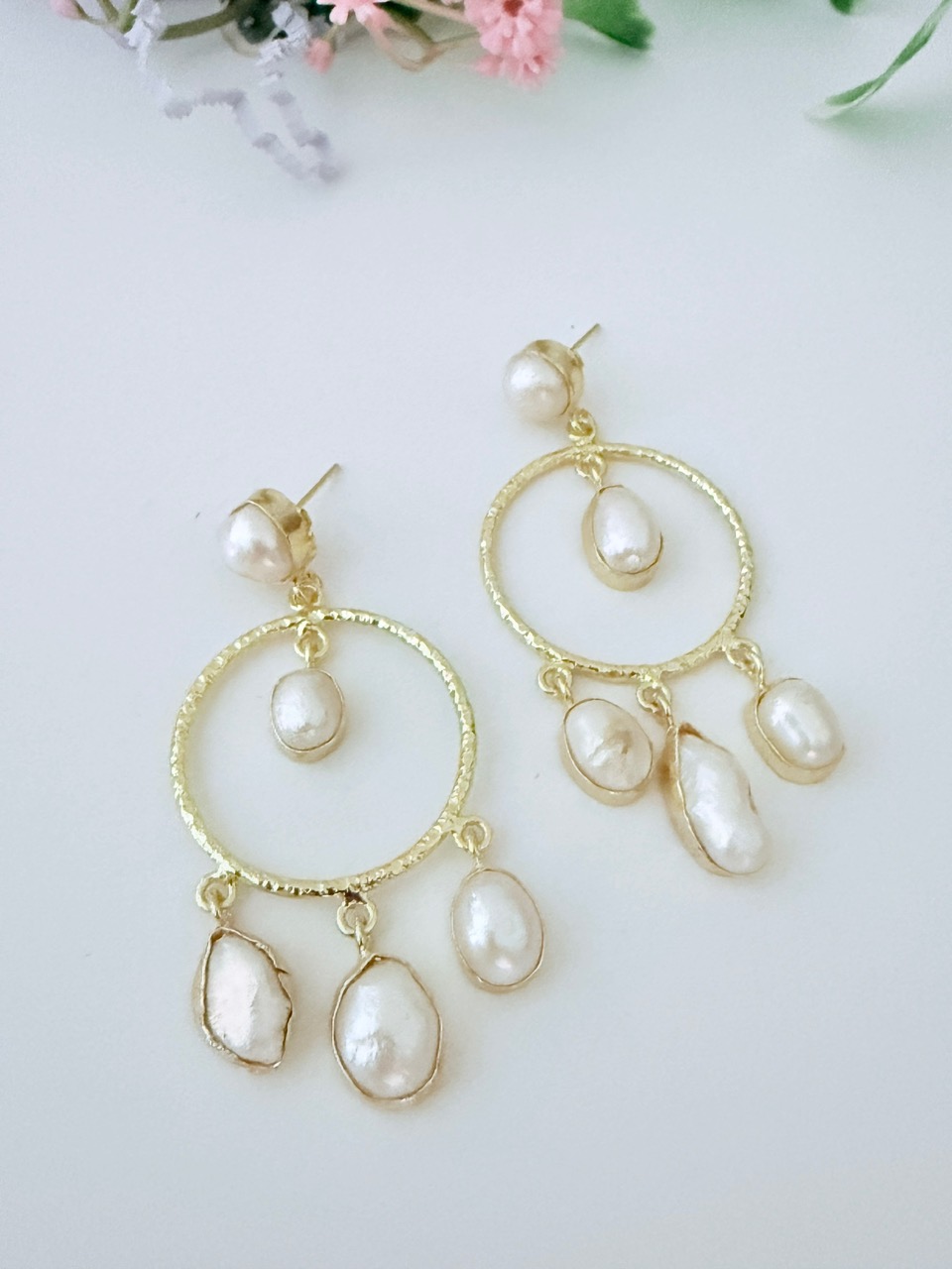 DANGLERS WITH FRESH WATER PEARLS