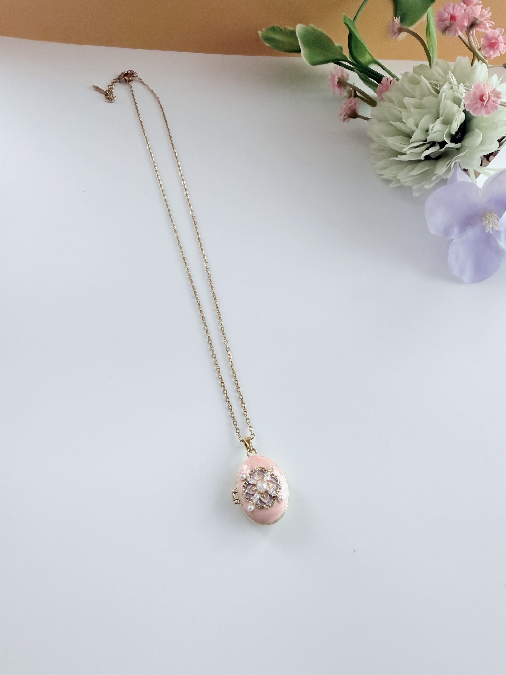 Royal Imperial Cobalt & Pearl Pendant - Image 2
